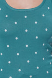 Teal Polka Dot Tank