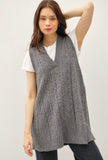 Grey Sweater Vest Tunic