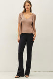 Mocha Layered Cardigan