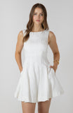 Off White Flounce Dress