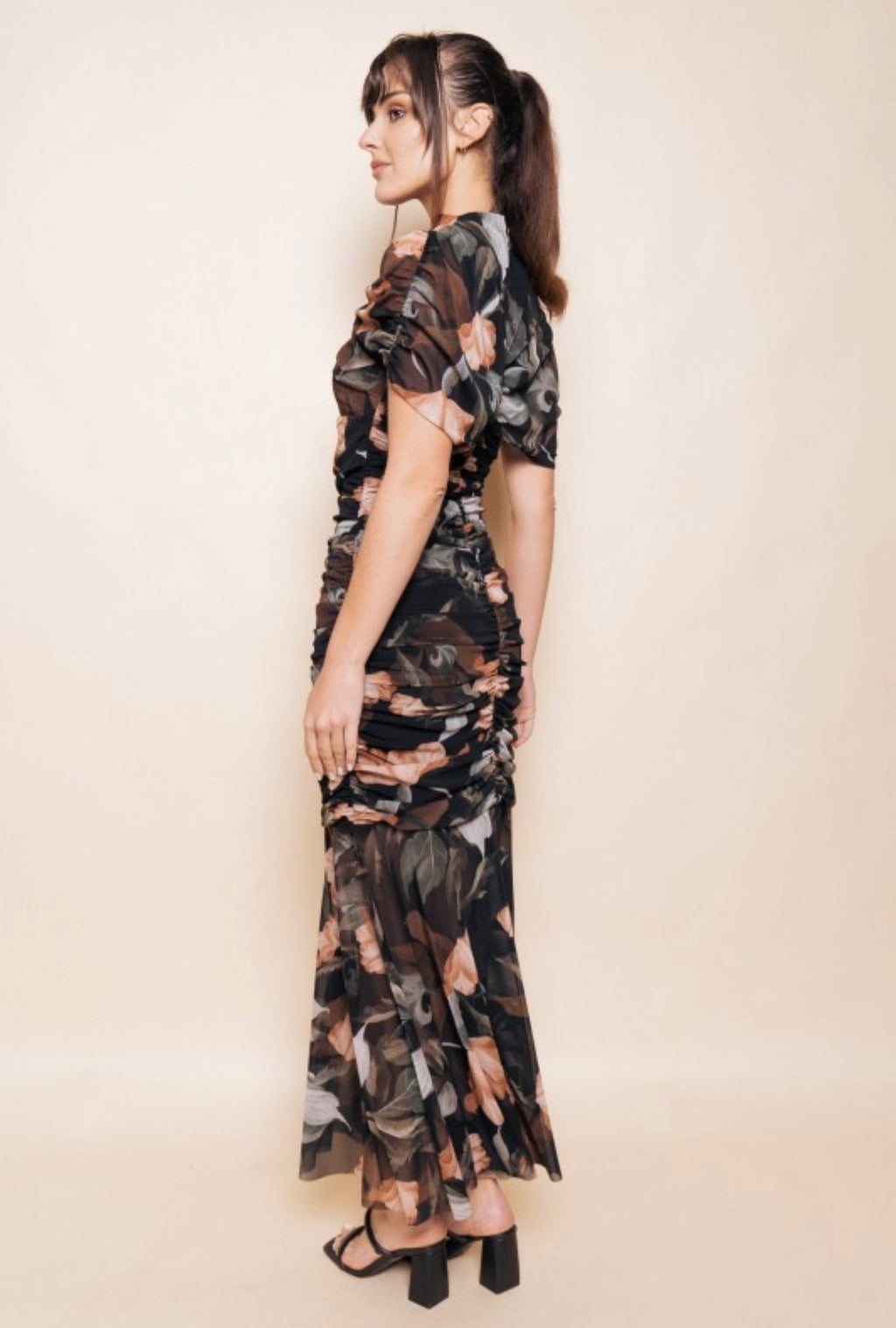 Floral Cape Dress