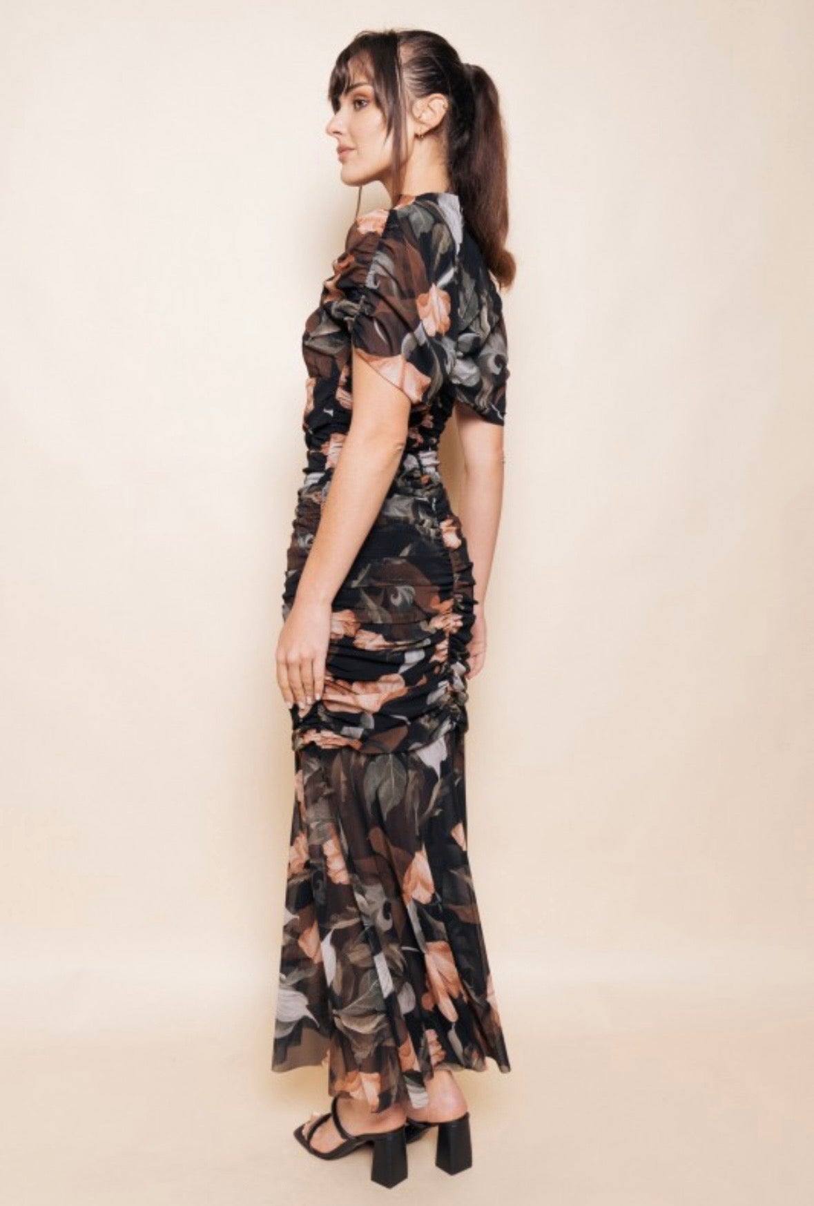 Floral Cape Dress