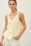 Lemon Ruffle Tank