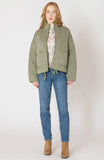 Olive Quilted Coat