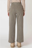 Olive Wide Leg Jeans