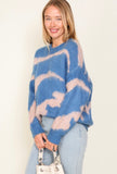 Blue Tiger Long Hair Sweater