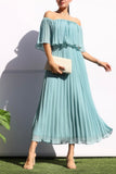 Mint Accordion Dress