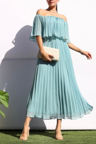 Mint Accordion Dress