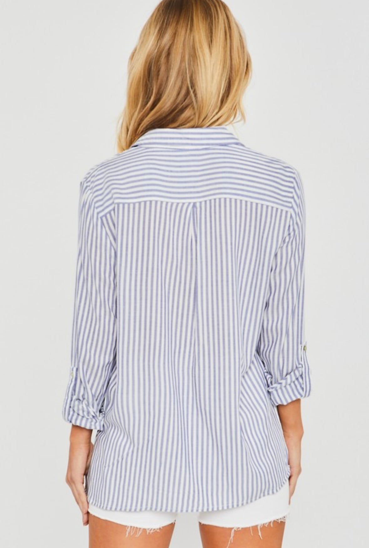 Blue Stripe Button Down