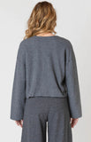 Charcoal Ribbed Cardigan