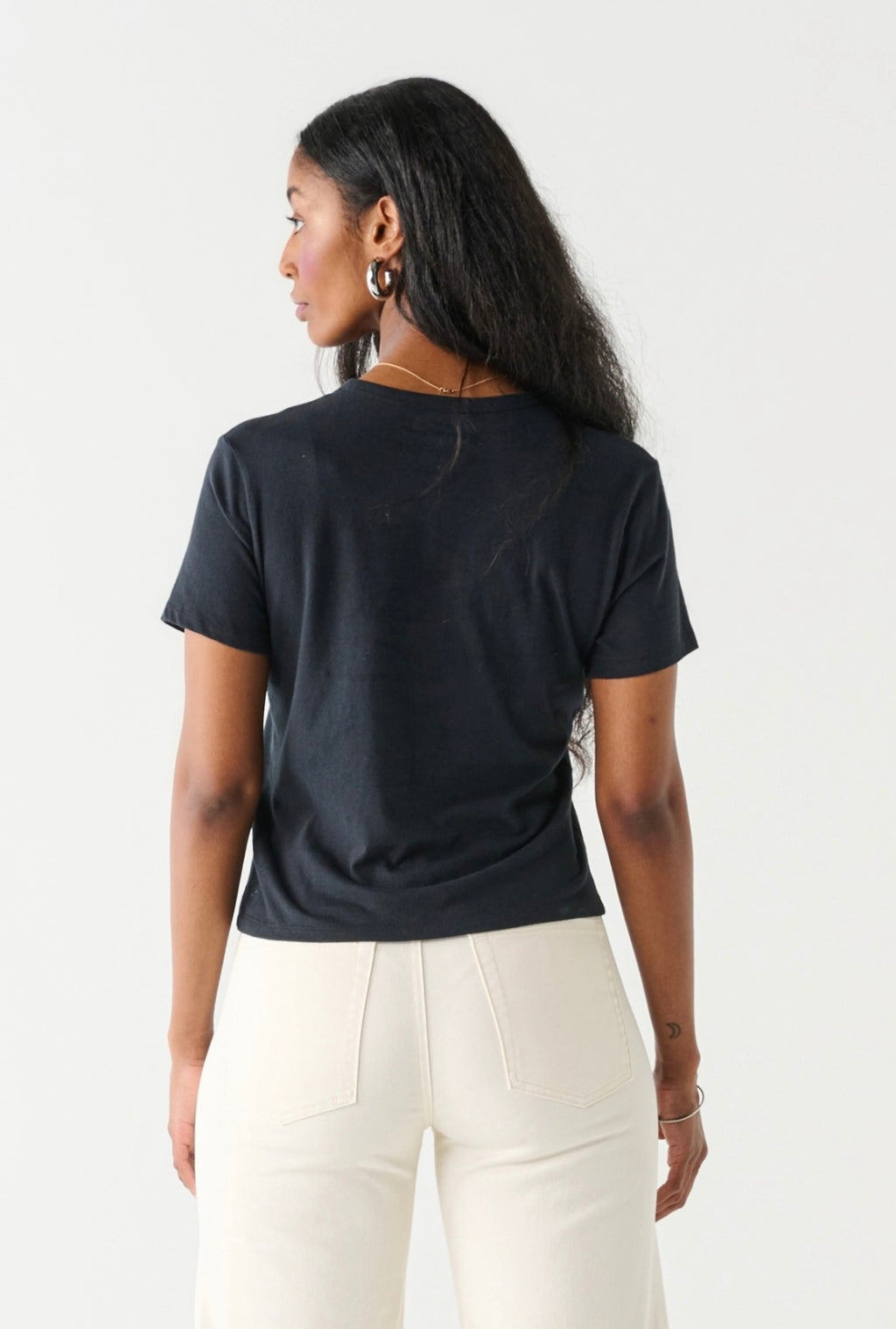 Black Boxy Tee
