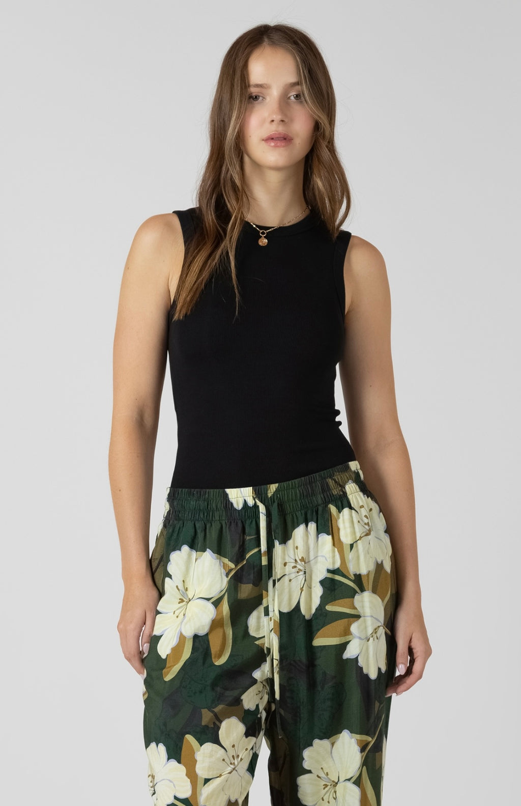 Black Seam Tank Top