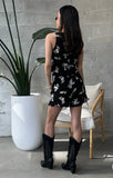 Black Floral Embroidered Shorts