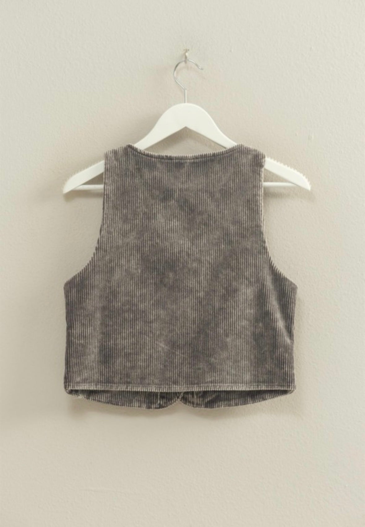 Grey Corduroy Vest
