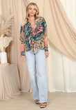 Multicolor Print Button Down