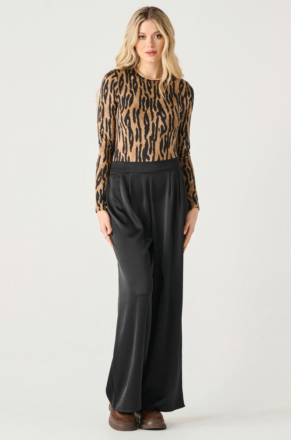 Animal Print Longsleeve Bodysuit