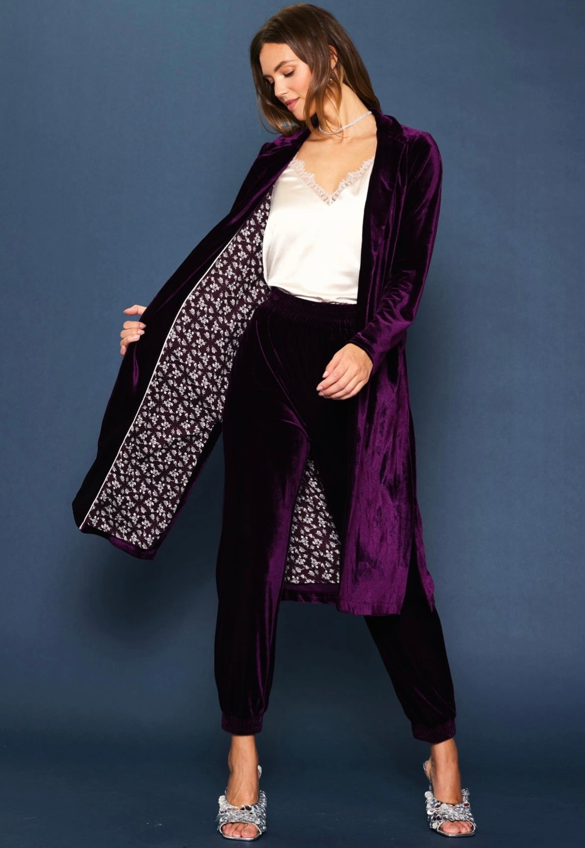 Plum Velvet Jogger