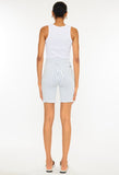 White Stripe Bermuda Shorts