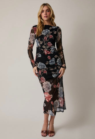 Floral Sheer Dress