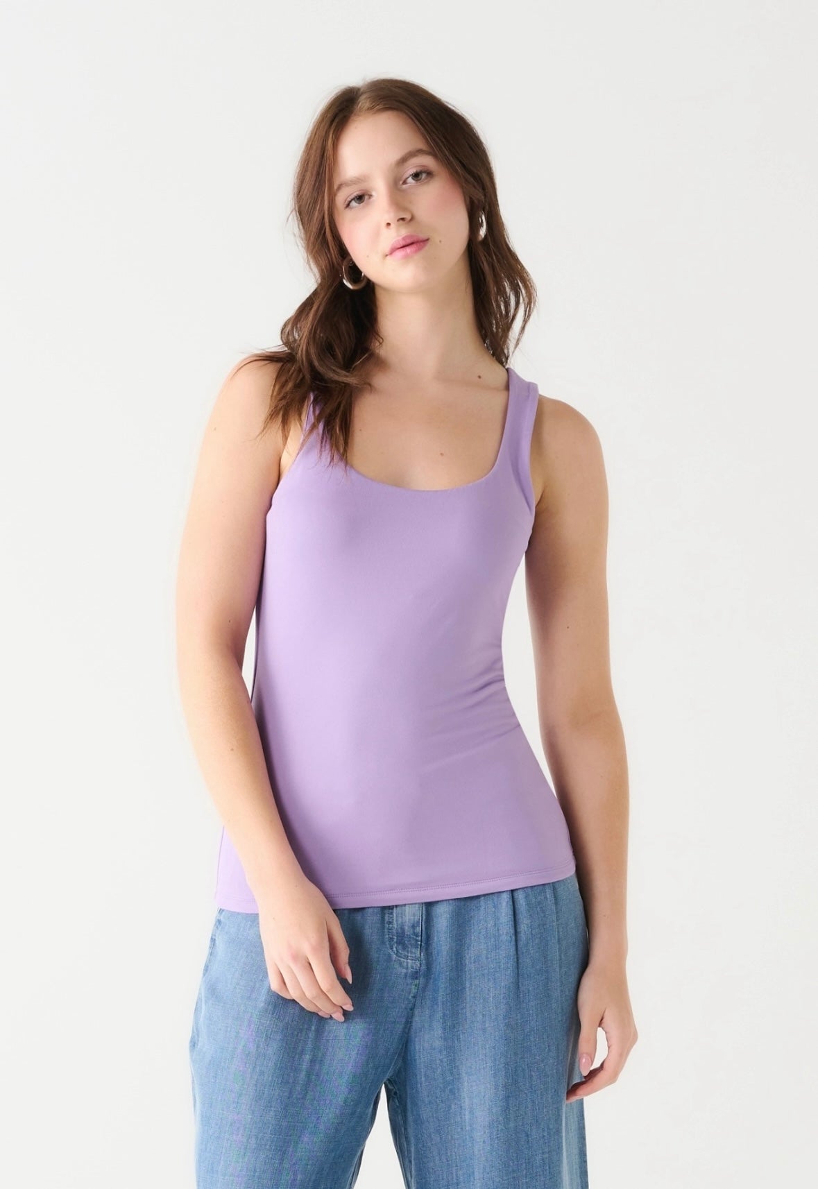 Lavender Square Neck Cami