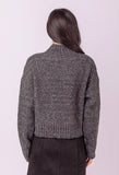Grey Mock Neck Sweater