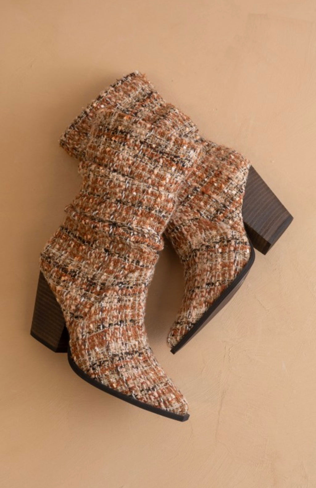 Letty Tweed Slouch Bootie