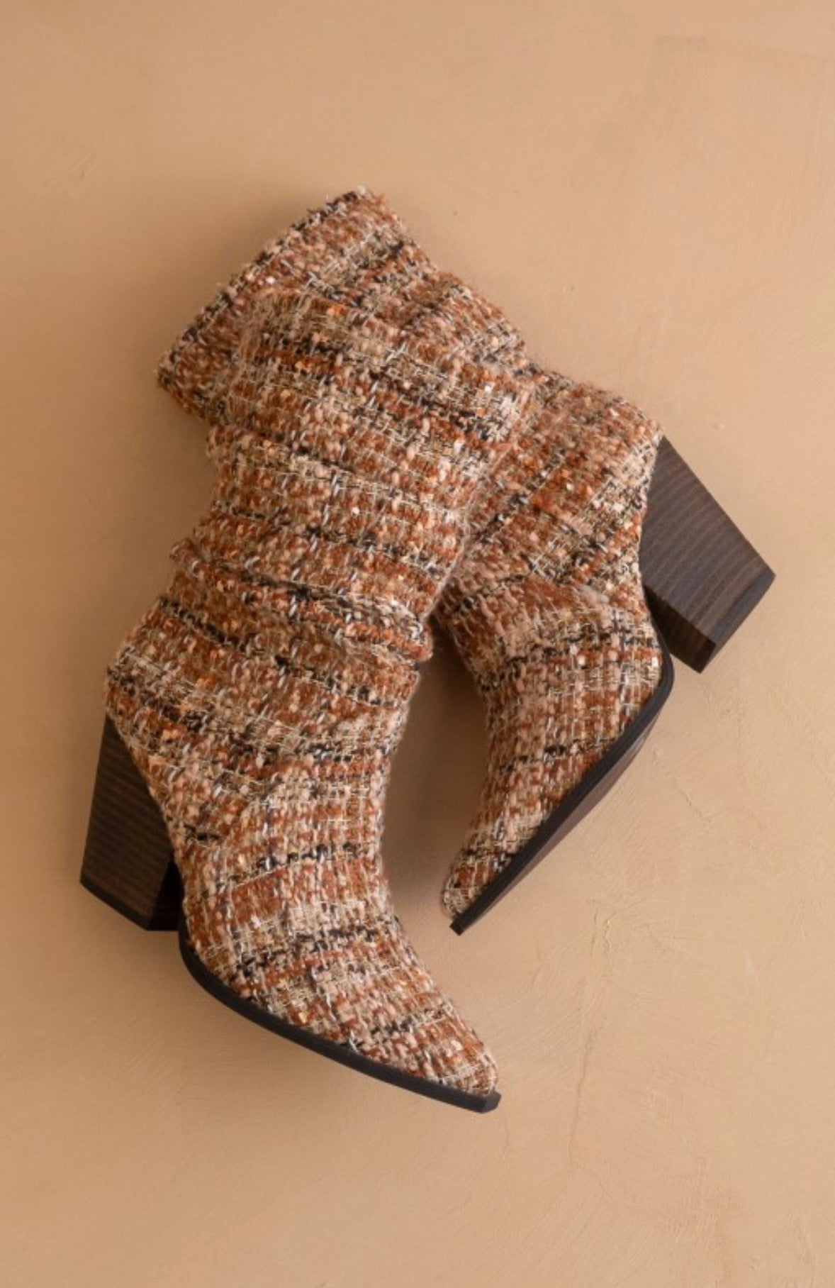 Letty Tweed Slouch Bootie