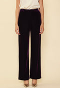 Plum Velvet Trouser