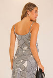 Cream Abstract Print Cami
