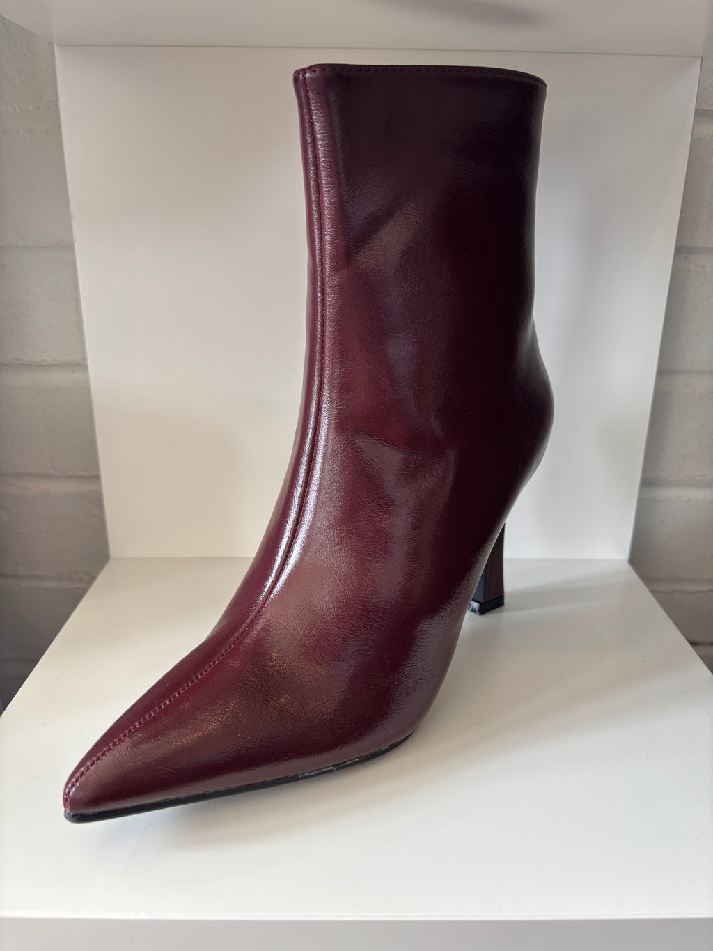 Wine Pointed Bootie