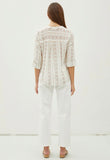 Buttercup Aztec Print Tie Top