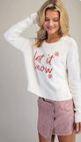 White Let It Snow Sweater