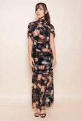 Floral Cape Dress