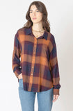 Plum Plaid Button Down