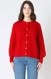 Candy Red Cardigan