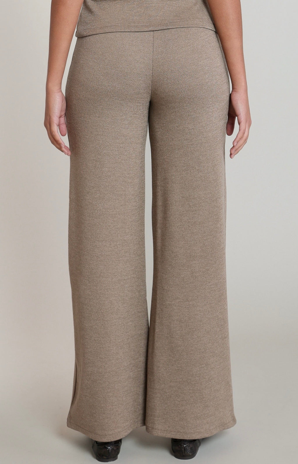 Heather Brown Wide Leg Pants