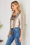 Floral Embroidered Top