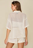 White Mesh Top
