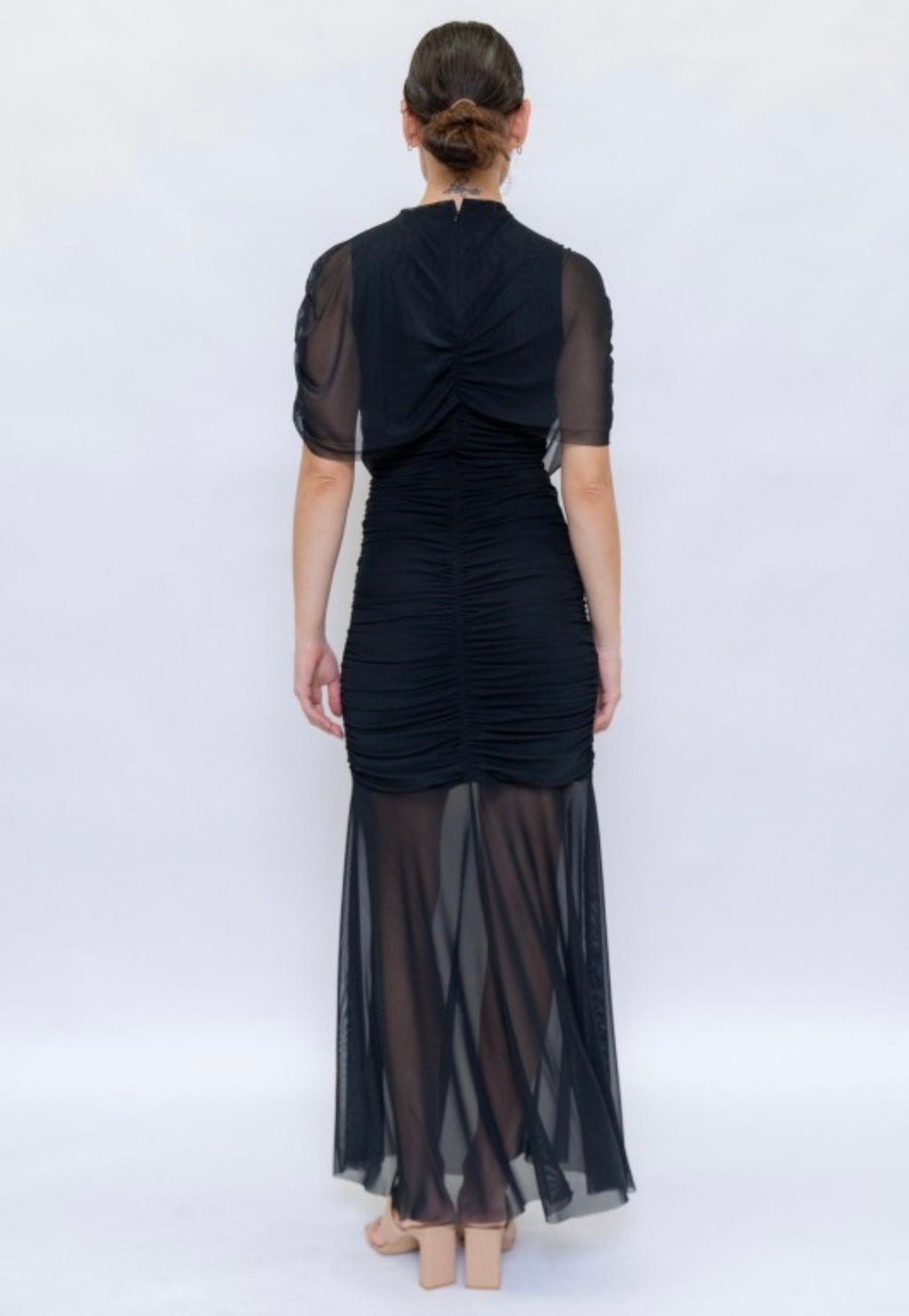 Black Cape Sonia Dress