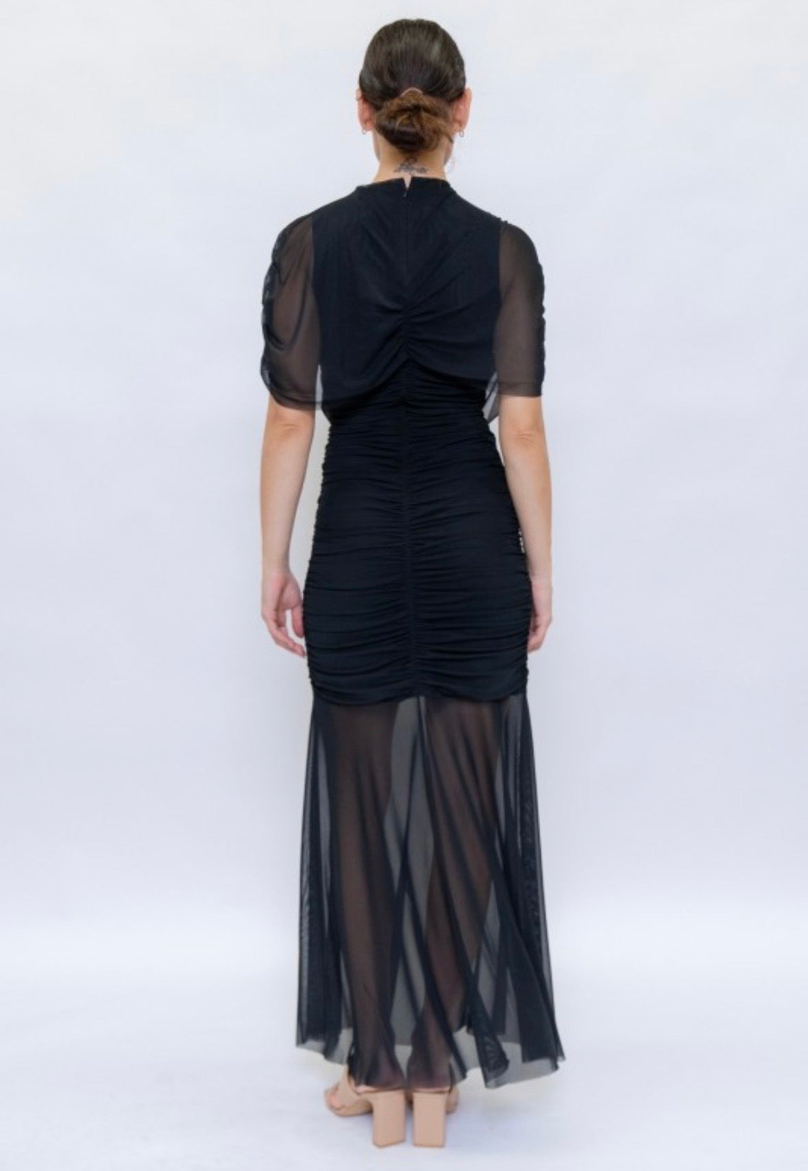 Black Cape Sonia Dress