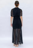 Black Cape Sonia Dress