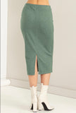 Sage Midi Sweater Skirt