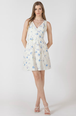 Lavender Floral Mini Dress