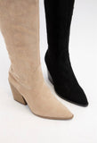 Muriel Black Suede Boots