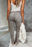 Kelsey Leopard Hi Rise Jeans