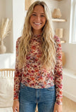 Floral Sheer Top