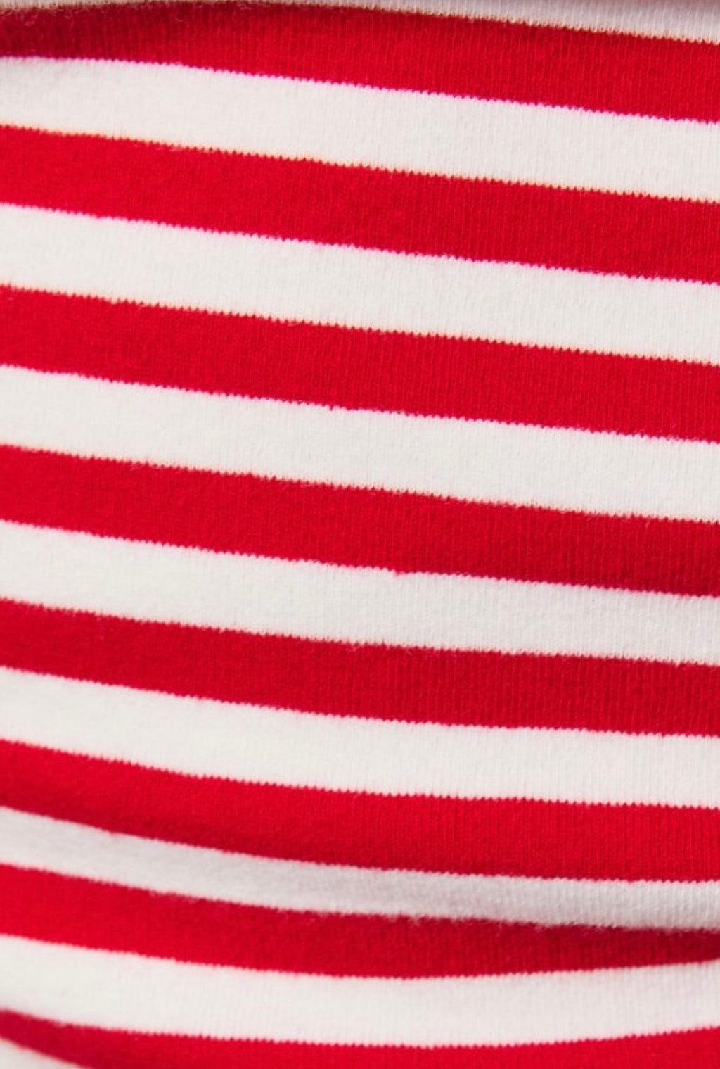Red Stripe One Shoulder Top