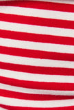 Red Stripe One Shoulder Top