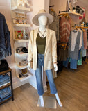Cream Linen Blazer