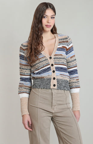Navy Stripe Cardigan